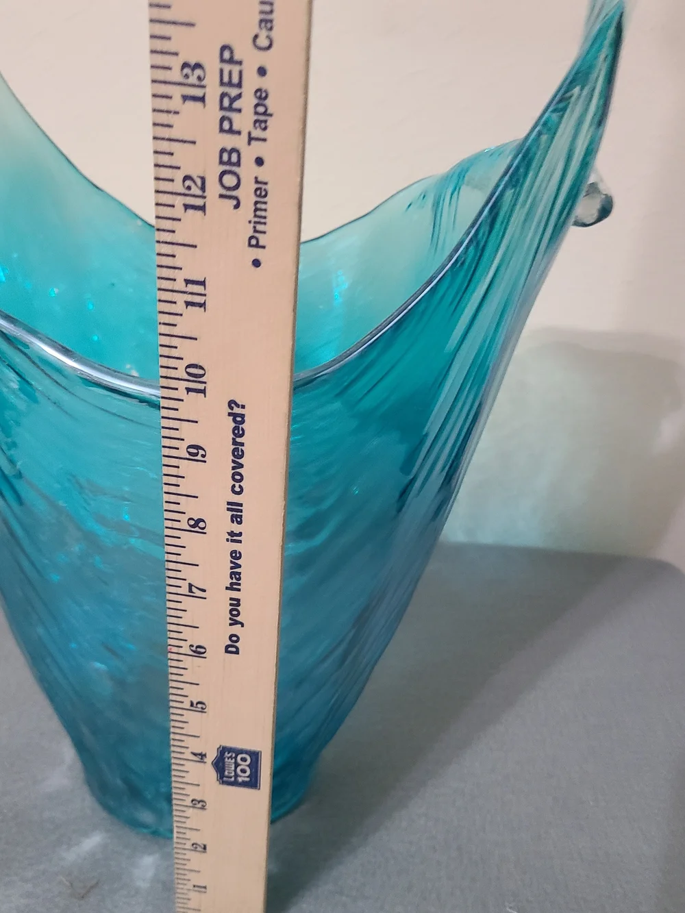 Blue Handblown Art Glass Vase